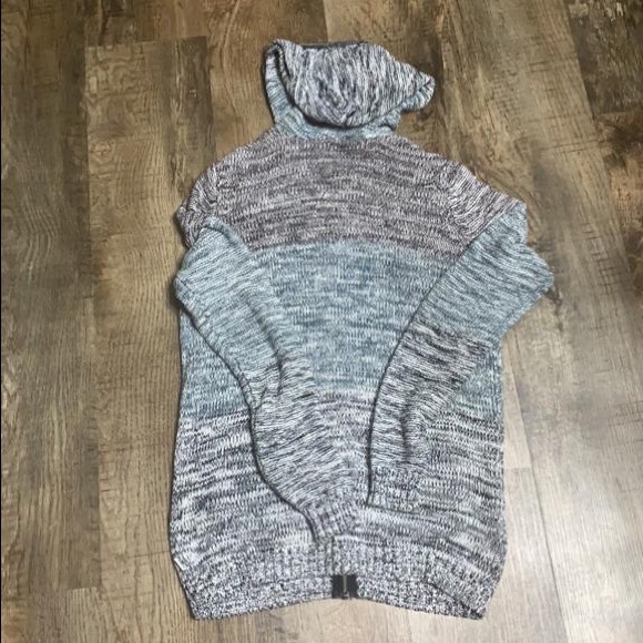 RVCA Casual Patchwork Hoodie Zip up Sweater - Picture 7 of 7